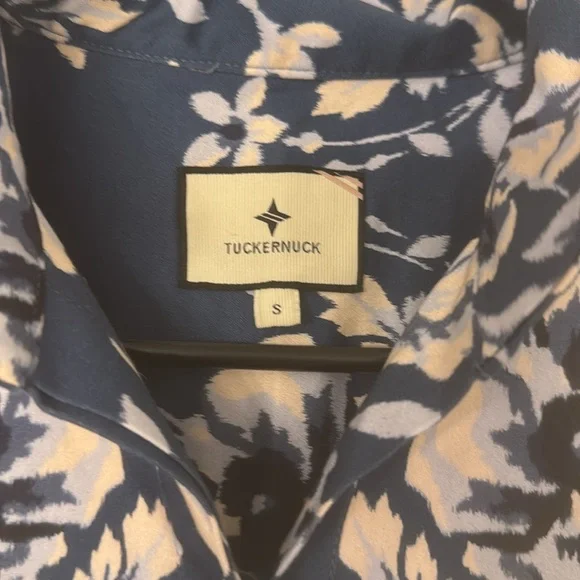 Tuckernuck Floral Blue and Cream Tunic Dress - Picture 4 of 4